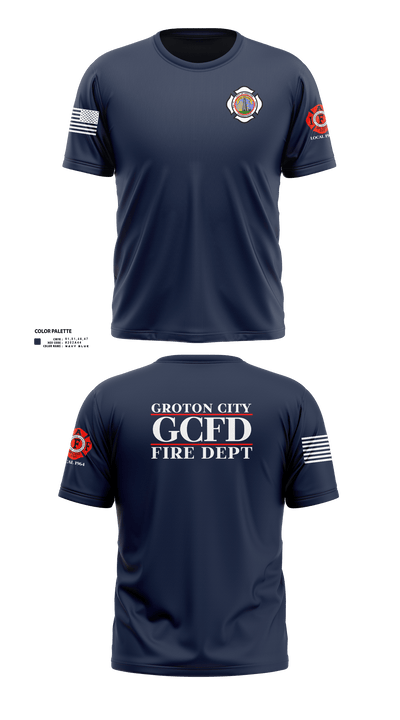 Groton City Fire Department 94427671 Short Sleeve Performance Shirt - 1