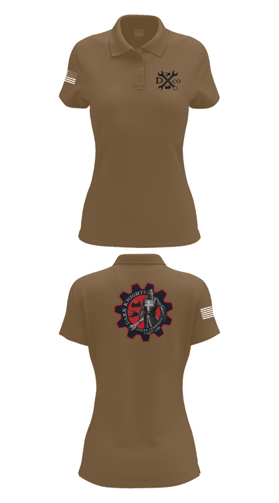 D Co. 2-158th AHB 37941019 Women's Short Sleeve Performance Polo  - 15