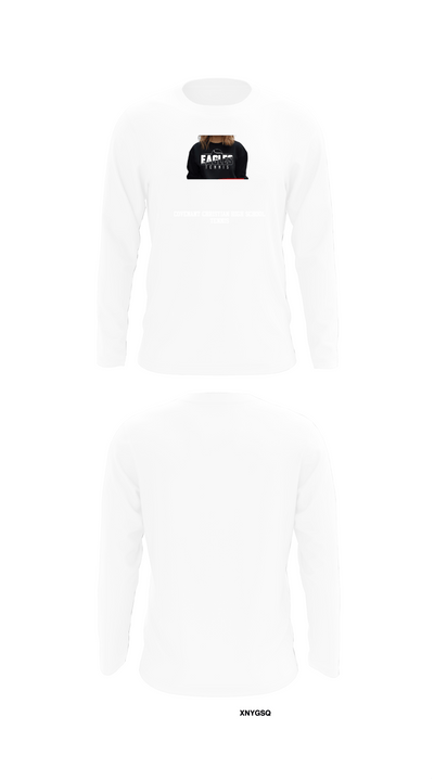 Covenant Christian High School Tennis 45149175 Long Sleeve Performance Shirt 8