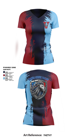 Womens Short Sleeve Vneck Shirt, Valor, , Teamtime, Team time, sublimation, custom sports apparel, team uniforms, spirit wear, spiritwear, sports uniforms, custom shirts, team store, custom team store, fundraiser sports, apparel fundraiser