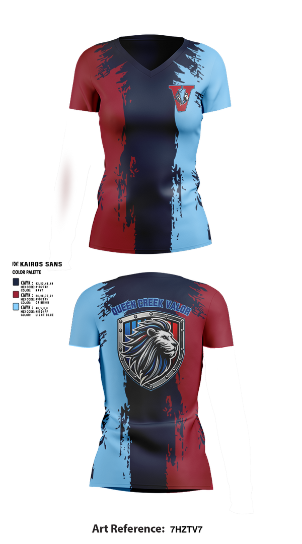Womens Short Sleeve Vneck Shirt, Valor, , Teamtime, Team time, sublimation, custom sports apparel, team uniforms, spirit wear, spiritwear, sports uniforms, custom shirts, team store, custom team store, fundraiser sports, apparel fundraiser