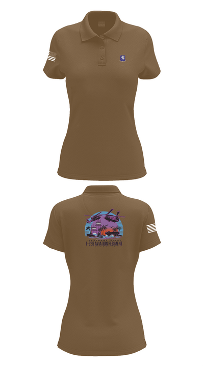 1-228 HHC Phantoms 17599849 Women's Short Sleeve Performance Polo  - 15
