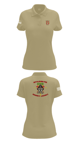 Womens Short Sleeve Performance Polo, Bethlehem Fire Department E6/L2, , Teamtime, Team time, sublimation, custom sports apparel, team uniforms, spirit wear, spiritwear, sports uniforms, custom shirts, team store, custom team store, fundraiser sports, apparel fundraiser