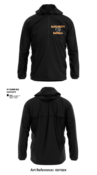 David Prouty Panthers Baseball 83165856 Windbreaker - 2