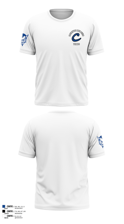 Castlewood Blue Devils 24423856 Short Sleeve Performance Shirt - 3
