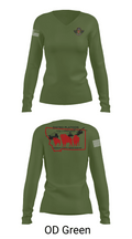 E co. 1-189th 4920111 Women's Long Sleeve V-neck Shirt - 54