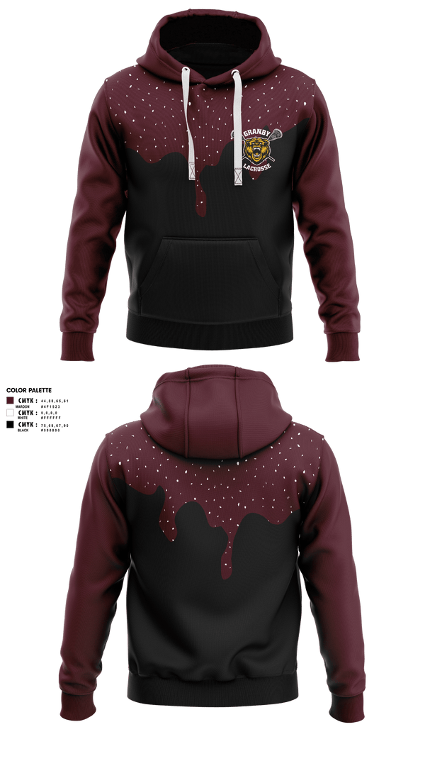 Hoodie, Granby Youth Lacrosse, Men's Lacrosse, Teamtime, Team time, sublimation, custom sports apparel, team uniforms, spirit wear, spiritwear, sports uniforms, custom shirts, team store, custom team store, fundraiser sports, apparel fundraiser