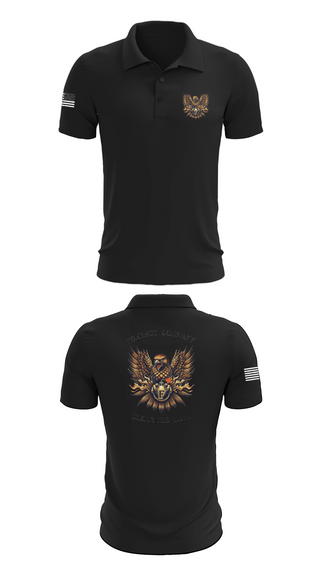 Short Sleeve Performance Polo, Foxtrot Company, 832nd OD BN, Army, Teamtime, Team time, sublimation, custom sports apparel, team uniforms, spirit wear, spiritwear, sports uniforms, custom shirts, team store, custom team store, fundraiser sports, apparel fundraiser