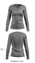 439th MMB 38467463 Women's Long Sleeve V-neck Shirt - 108