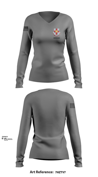 Womens Long Sleeve Vneck Shirt, 439th MMB, , Teamtime, Team time, sublimation, custom sports apparel, team uniforms, spirit wear, spiritwear, sports uniforms, custom shirts, team store, custom team store, fundraiser sports, apparel fundraiser