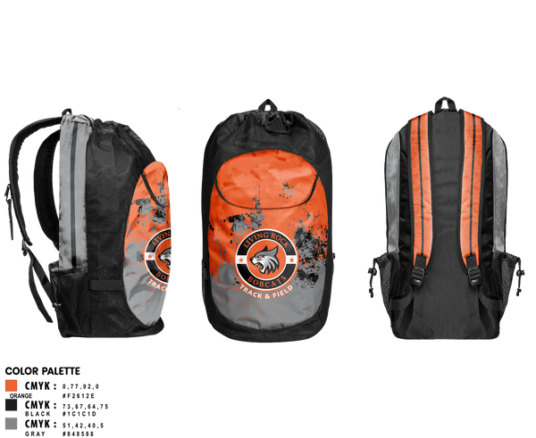 Gear Bag, Living Rock Academy Track and Field, Track & Field, Teamtime, Team time, sublimation, custom sports apparel, team uniforms, spirit wear, spiritwear, sports uniforms, custom shirts, team store, custom team store, fundraiser sports, apparel fundraiser