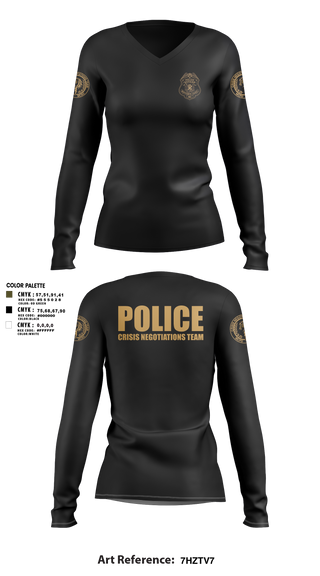 Womens Long Sleeve Vneck Shirt, MCPD CNT, Police, Teamtime, Team time, sublimation, custom sports apparel, team uniforms, spirit wear, spiritwear, sports uniforms, custom shirts, team store, custom team store, fundraiser sports, apparel fundraiser
