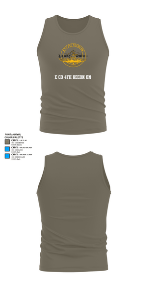 Tank Top, E Co 4th Recon BN, , Teamtime, Team time, sublimation, custom sports apparel, team uniforms, spirit wear, spiritwear, sports uniforms, custom shirts, team store, custom team store, fundraiser sports, apparel fundraiser