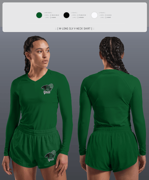 Womens Long Sleeve Vneck Shirt, Palo Verde Panthers, Tennis, Teamtime, Team time, sublimation, custom sports apparel, team uniforms, spirit wear, spiritwear, sports uniforms, custom shirts, team store, custom team store, fundraiser sports, apparel fundraiser