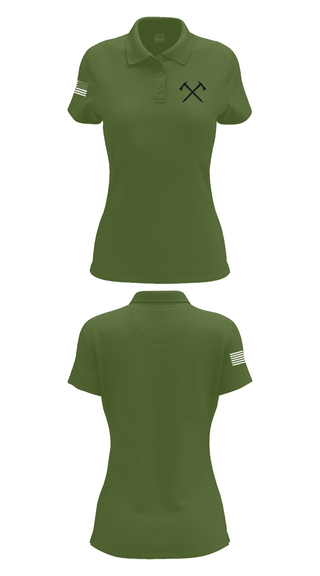 Womens Short Sleeve Performance Polo, 1310, Army, Teamtime, Team time, sublimation, custom sports apparel, team uniforms, spirit wear, spiritwear, sports uniforms, custom shirts, team store, custom team store, fundraiser sports, apparel fundraiser