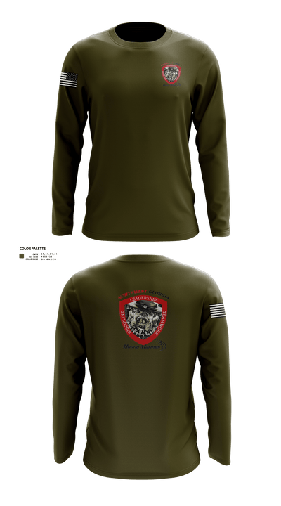 Northwest Georgia Young Marines 76347132 Long Sleeve Performance Shirt 1