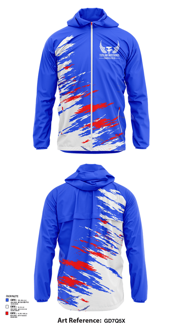Windbreaker, Tuslaw High School Track and Field, Track & Field, Teamtime, Team time, sublimation, custom sports apparel, team uniforms, spirit wear, spiritwear, sports uniforms, custom shirts, team store, custom team store, fundraiser sports, apparel fundraiser