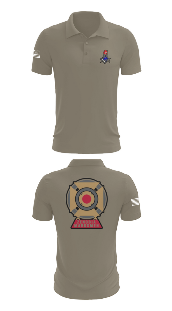 Short Sleeve Performance Polo, Zenobia Marksmen, , Teamtime, Team time, sublimation, custom sports apparel, team uniforms, spirit wear, spiritwear, sports uniforms, custom shirts, team store, custom team store, fundraiser sports, apparel fundraiser