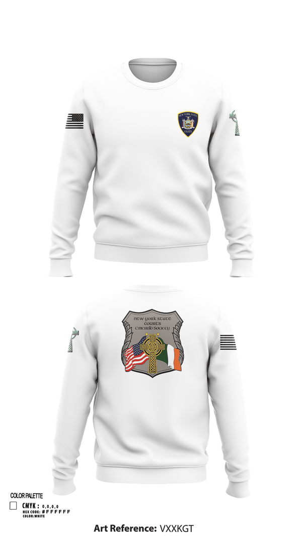 Crew Neck Sweatshirt, NYS Court Officer, Police, Teamtime, Team time, sublimation, custom sports apparel, team uniforms, spirit wear, spiritwear, sports uniforms, custom shirts, team store, custom team store, fundraiser sports, apparel fundraiser