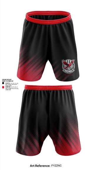 Athletic Shorts With Pockets, Cardinals Soccer, Men's Soccer, Teamtime, Team time, sublimation, custom sports apparel, team uniforms, spirit wear, spiritwear, sports uniforms, custom shirts, team store, custom team store, fundraiser sports, apparel fundraiser