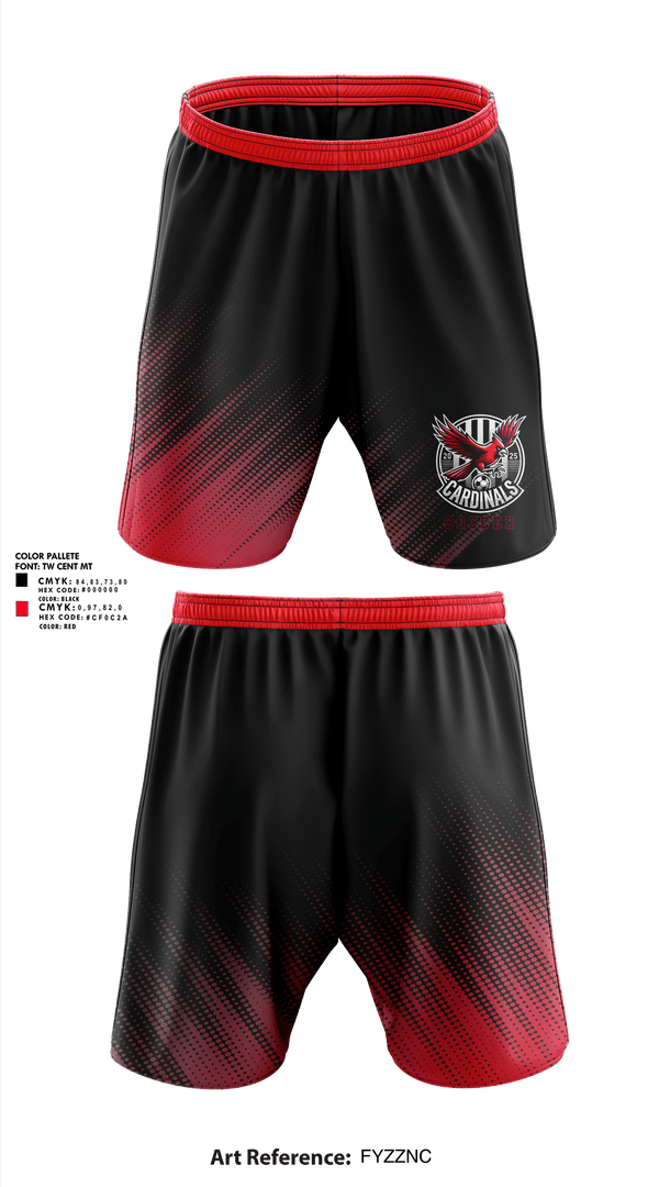 Athletic Shorts With Pockets, Cardinals Soccer, Men's Soccer, Teamtime, Team time, sublimation, custom sports apparel, team uniforms, spirit wear, spiritwear, sports uniforms, custom shirts, team store, custom team store, fundraiser sports, apparel fundraiser