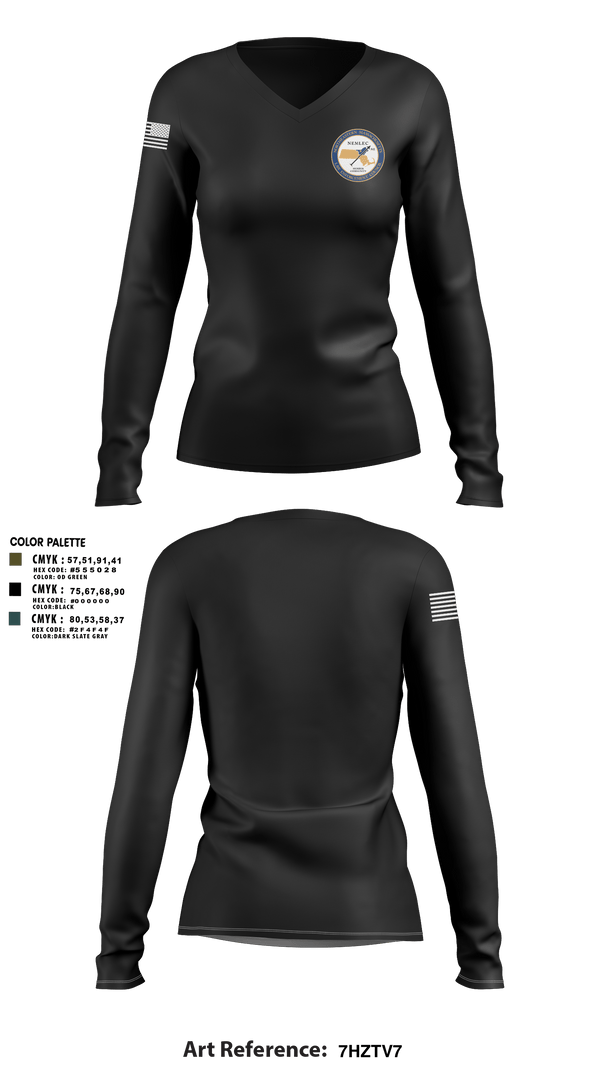 Womens Long Sleeve Vneck Shirt, NEMLEC, , Teamtime, Team time, sublimation, custom sports apparel, team uniforms, spirit wear, spiritwear, sports uniforms, custom shirts, team store, custom team store, fundraiser sports, apparel fundraiser