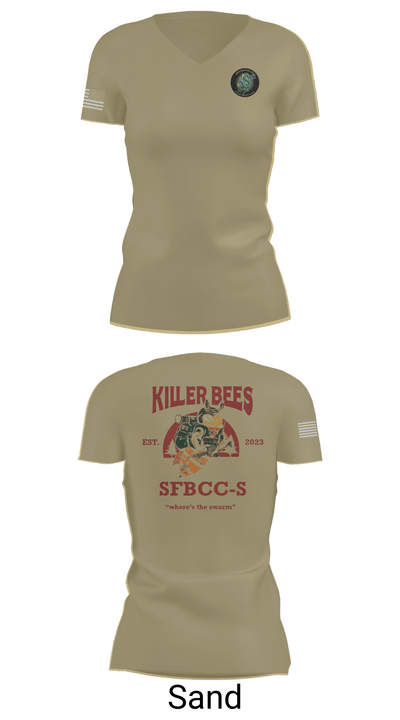 1SFG(A), 3rd BN, BSC 1945772 Women's Short Sleeve V-neck Shirt - 88