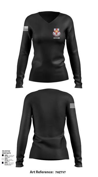 Womens Long Sleeve Vneck Shirt, 439th MMB, , Teamtime, Team time, sublimation, custom sports apparel, team uniforms, spirit wear, spiritwear, sports uniforms, custom shirts, team store, custom team store, fundraiser sports, apparel fundraiser
