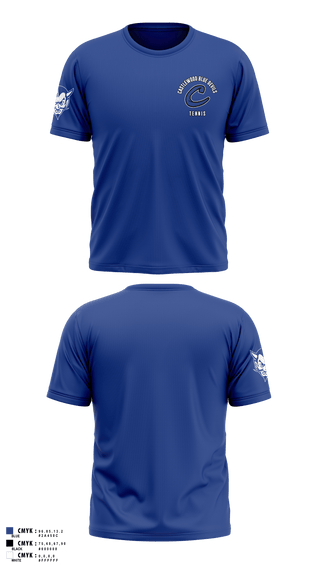 Short Sleeve Performance Shirt, Castlewood Blue Devils, Tennis, Teamtime, Team time, sublimation, custom sports apparel, team uniforms, spirit wear, spiritwear, sports uniforms, custom shirts, team store, custom team store, fundraiser sports, apparel fundraiser