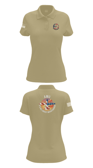 Womens Short Sleeve Performance Polo, , Air Force, Teamtime, Team time, sublimation, custom sports apparel, team uniforms, spirit wear, spiritwear, sports uniforms, custom shirts, team store, custom team store, fundraiser sports, apparel fundraiser