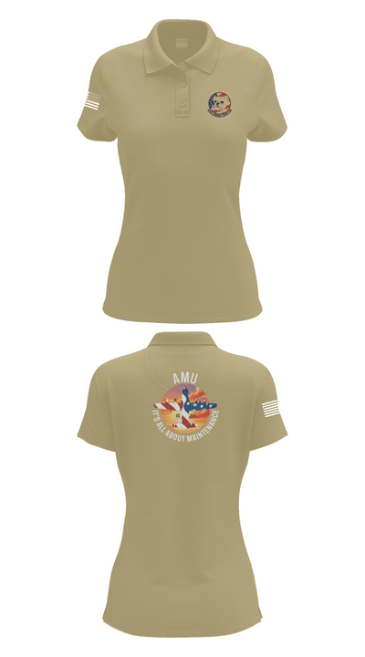910th AMXS 63315708 Women's Short Sleeve Performance Polo  - 95