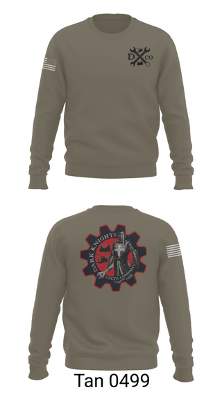 Crew Neck Sweatshirt, D Co. 2-158th AHB, , Teamtime, Team time, sublimation, custom sports apparel, team uniforms, spirit wear, spiritwear, sports uniforms, custom shirts, team store, custom team store, fundraiser sports, apparel fundraiser
