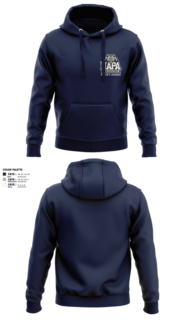 Hoodie, Napa Grizzlies, Women's Lacrosse, Teamtime, Team time, sublimation, custom sports apparel, team uniforms, spirit wear, spiritwear, sports uniforms, custom shirts, team store, custom team store, fundraiser sports, apparel fundraiser