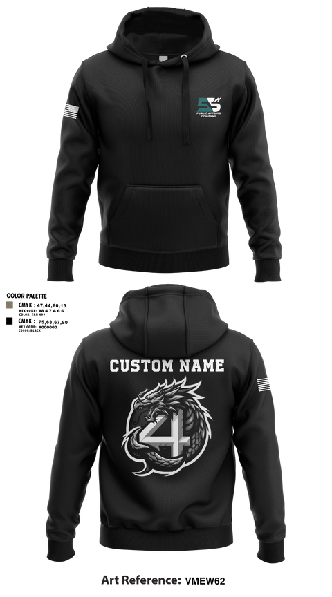 Hoodie, 55th COMCAM 4th PLT, , Teamtime, Team time, sublimation, custom sports apparel, team uniforms, spirit wear, spiritwear, sports uniforms, custom shirts, team store, custom team store, fundraiser sports, apparel fundraiser