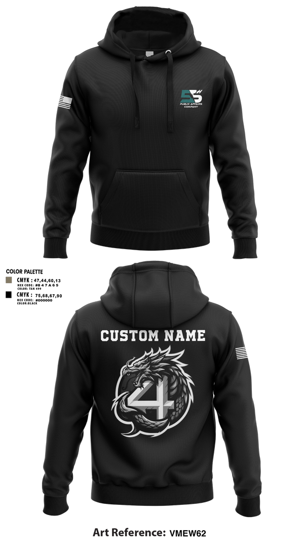 Hoodie, 55th COMCAM 4th PLT, , Teamtime, Team time, sublimation, custom sports apparel, team uniforms, spirit wear, spiritwear, sports uniforms, custom shirts, team store, custom team store, fundraiser sports, apparel fundraiser