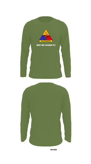 Long Sleeve Performance Shirt, 261st BSC CAVEMAN PLT, , Teamtime, Team time, sublimation, custom sports apparel, team uniforms, spirit wear, spiritwear, sports uniforms, custom shirts, team store, custom team store, fundraiser sports, apparel fundraiser
