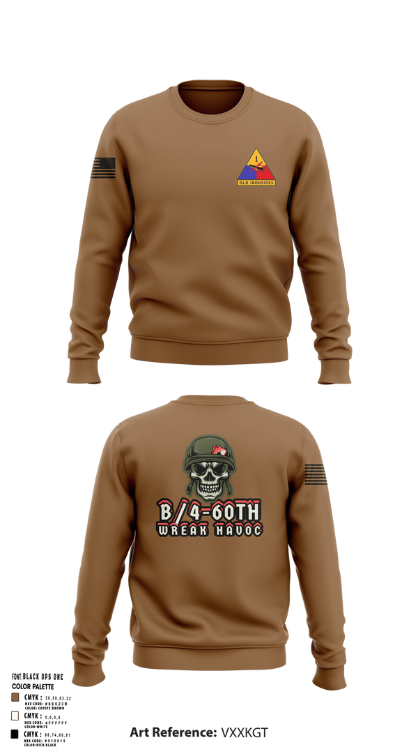 Crew Neck Sweatshirt, B/4-60TH ADAR, Army, Teamtime, Team time, sublimation, custom sports apparel, team uniforms, spirit wear, spiritwear, sports uniforms, custom shirts, team store, custom team store, fundraiser sports, apparel fundraiser