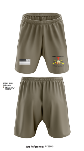 Athletic Shorts With Pockets, Alpha Company 1-138th Infantry Regiment, , Teamtime, Team time, sublimation, custom sports apparel, team uniforms, spirit wear, spiritwear, sports uniforms, custom shirts, team store, custom team store, fundraiser sports, apparel fundraiser