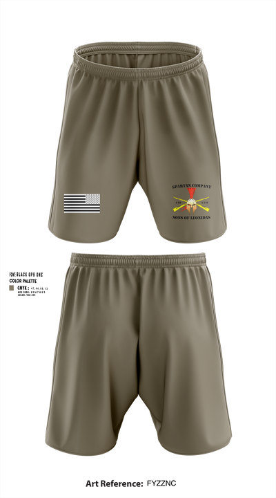 Alpha Company 1-138th Infantry Regiment 86891833 Athletic Shorts With Pockets - 105