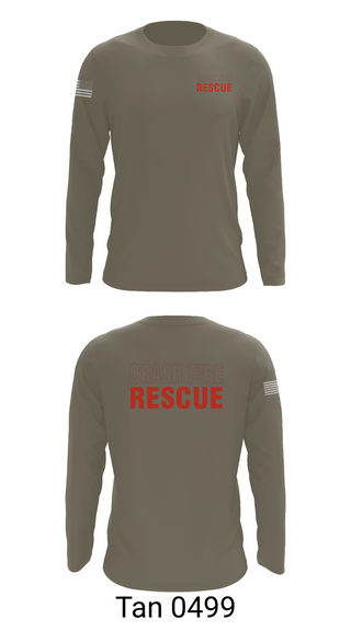 Long Sleeve Performance Shirt, ISA Air base Fire Dept., Fire Department, Teamtime, Team time, sublimation, custom sports apparel, team uniforms, spirit wear, spiritwear, sports uniforms, custom shirts, team store, custom team store, fundraiser sports, apparel fundraiser