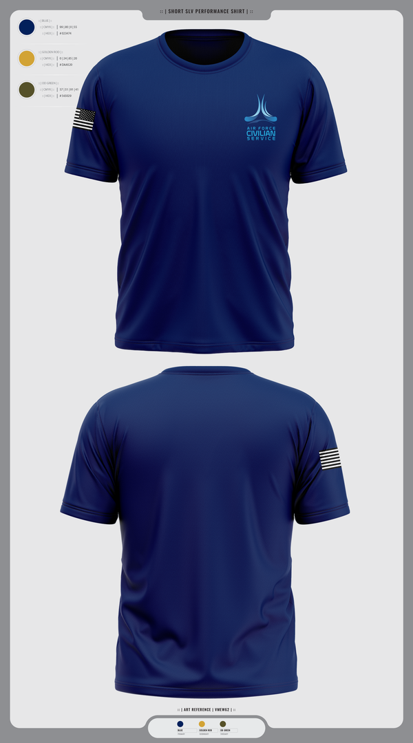 Short Sleeve Performance Shirt, 9th Civil Engineer Squadron, , Teamtime, Team time, sublimation, custom sports apparel, team uniforms, spirit wear, spiritwear, sports uniforms, custom shirts, team store, custom team store, fundraiser sports, apparel fundraiser