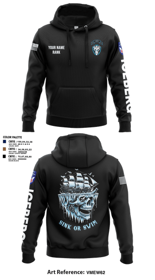 Hoodie, HQ, 95th CM CO, Army, Teamtime, Team time, sublimation, custom sports apparel, team uniforms, spirit wear, spiritwear, sports uniforms, custom shirts, team store, custom team store, fundraiser sports, apparel fundraiser