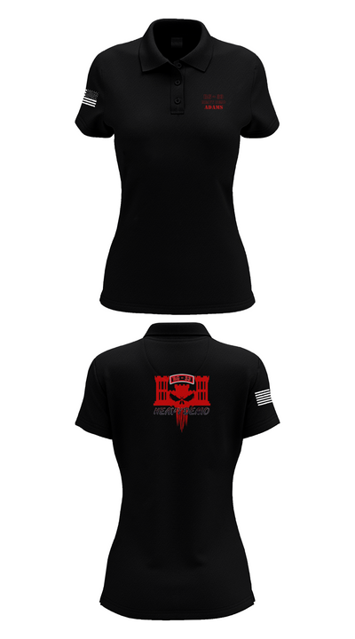 CESD Bravo 35th Engineer Battalion 45351759 Women's Short Sleeve Performance Polo  - 35