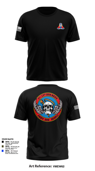 Old School Cotton Feel Shirt, A Co, 2-13th Aviation Regiment, , Teamtime, Team time, sublimation, custom sports apparel, team uniforms, spirit wear, spiritwear, sports uniforms, custom shirts, team store, custom team store, fundraiser sports, apparel fundraiser