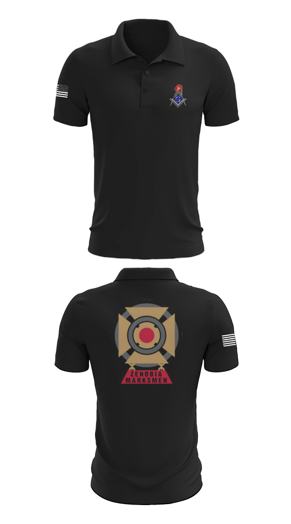 Short Sleeve Performance Polo, Zenobia Marksmen, , Teamtime, Team time, sublimation, custom sports apparel, team uniforms, spirit wear, spiritwear, sports uniforms, custom shirts, team store, custom team store, fundraiser sports, apparel fundraiser