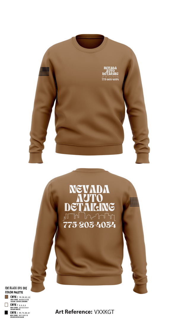 Crew Neck Sweatshirt, Nevada auto detailing, , Teamtime, Team time, sublimation, custom sports apparel, team uniforms, spirit wear, spiritwear, sports uniforms, custom shirts, team store, custom team store, fundraiser sports, apparel fundraiser