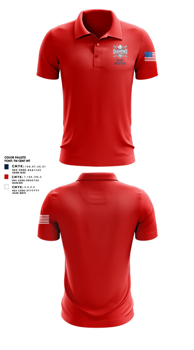 Alabama Dixie Youth Baseball Short Sleeve Performance Polo - 7