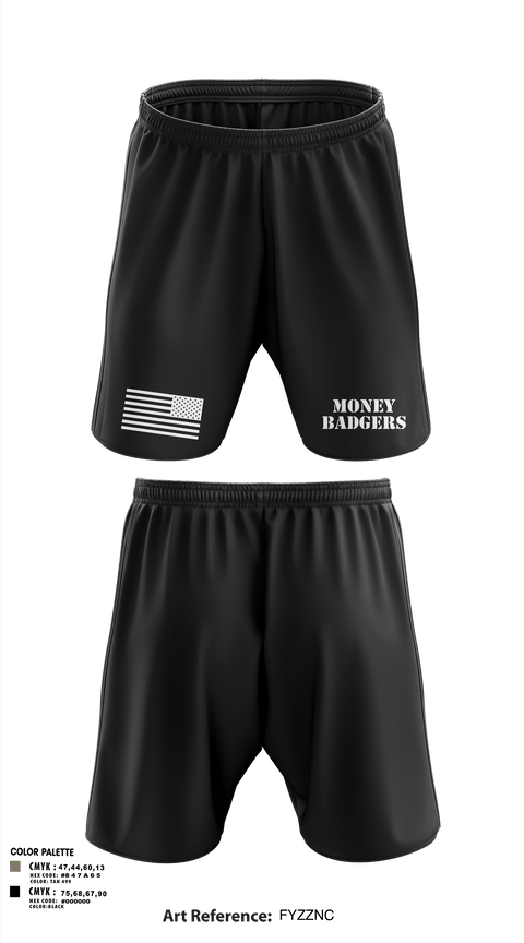 Athletic Shorts With Pockets, MONEY BADGERS, , Teamtime, Team time, sublimation, custom sports apparel, team uniforms, spirit wear, spiritwear, sports uniforms, custom shirts, team store, custom team store, fundraiser sports, apparel fundraiser