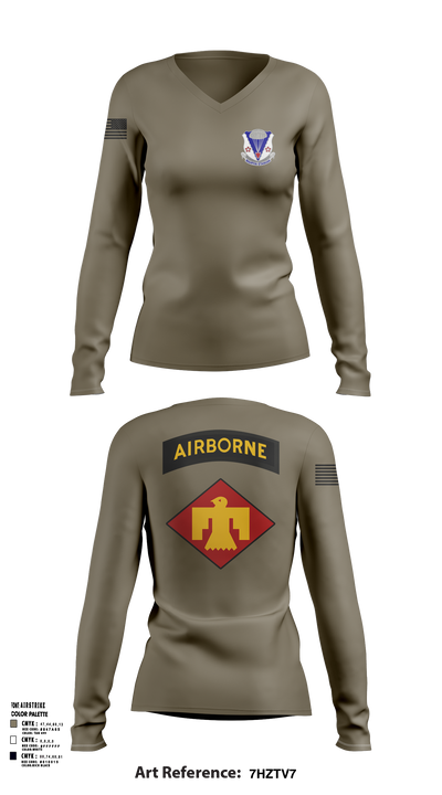 2-134 IN BN 89013479 Women's Long Sleeve V-neck Shirt - 102