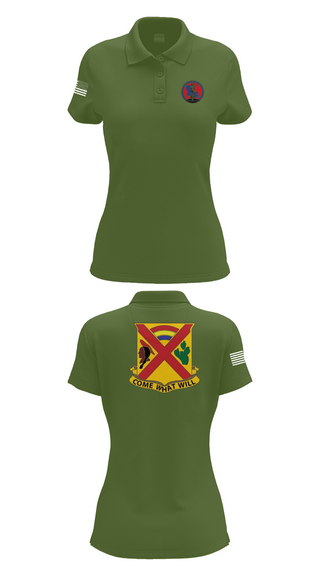 Womens Short Sleeve Performance Polo, Charley troop 2-108 CAV, , Teamtime, Team time, sublimation, custom sports apparel, team uniforms, spirit wear, spiritwear, sports uniforms, custom shirts, team store, custom team store, fundraiser sports, apparel fundraiser